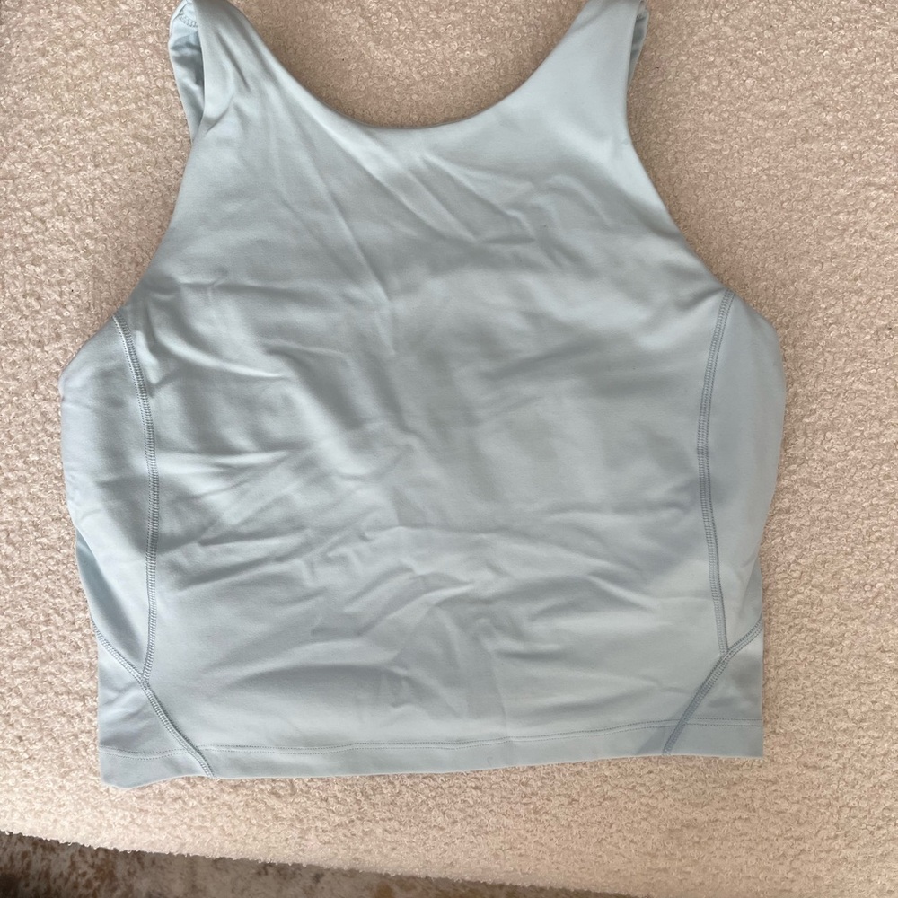 Women's Light Blue Sleeveless Top
